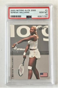 2003 NETPRO ELITE 2000 SERENA WILLIAMS #2 RC PSA 10 VERY RARE