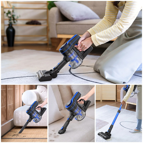 Portable Cordless Stick Vacuum Cleaner Lightweight for Carpet Floor Pet Hair - Picture 3 of 11