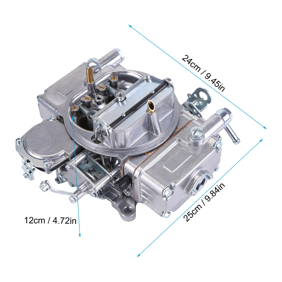 For Classic Cars HO0-1850S 600 CFM 4BBL Carby Street Warrior Vac Sec Man-Choke. - image 4 of 4