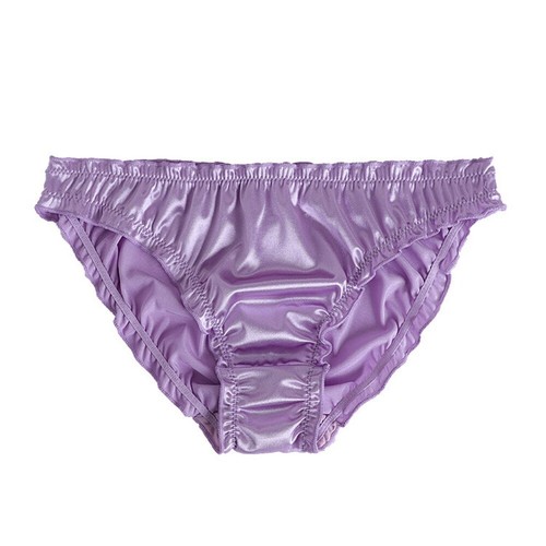 Women's Sexy Satin Panties Frill Trim Satin Underwear Low Waist Briefs Panty US - Bild 19 von 21