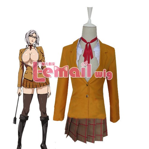 Gefängnis Schule Kangoku Gakuen Shiraki Meiko Schuluniform Cosplay Kostüm Anzug