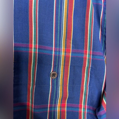 VTG Yves Saint Laurent Striped Long Sleeve Button Front Shirt Size Medium - Picture 10 of 11