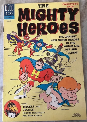 The Mighty Heroes 1 Dell 1967 Comic Book CBS Animated Series