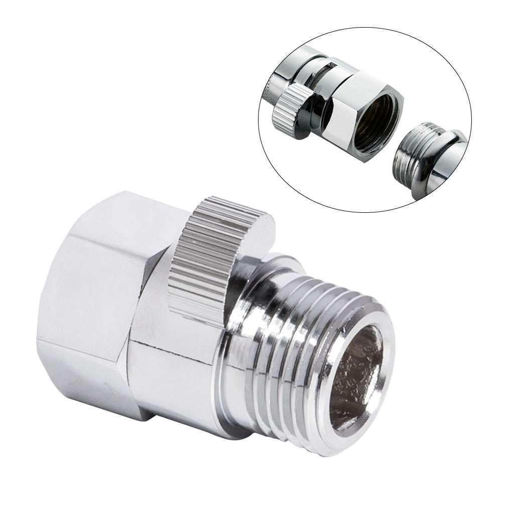 Brass G1/2 Shut Off Valve – Water Saver For Shower Head, Hand Bidet & Sprayer, Ceramic Core