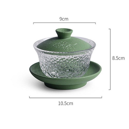on sales glass bowl porcelain lid saucer ceramic gaiwan China tureen cloud carve - Picture 11 of 18