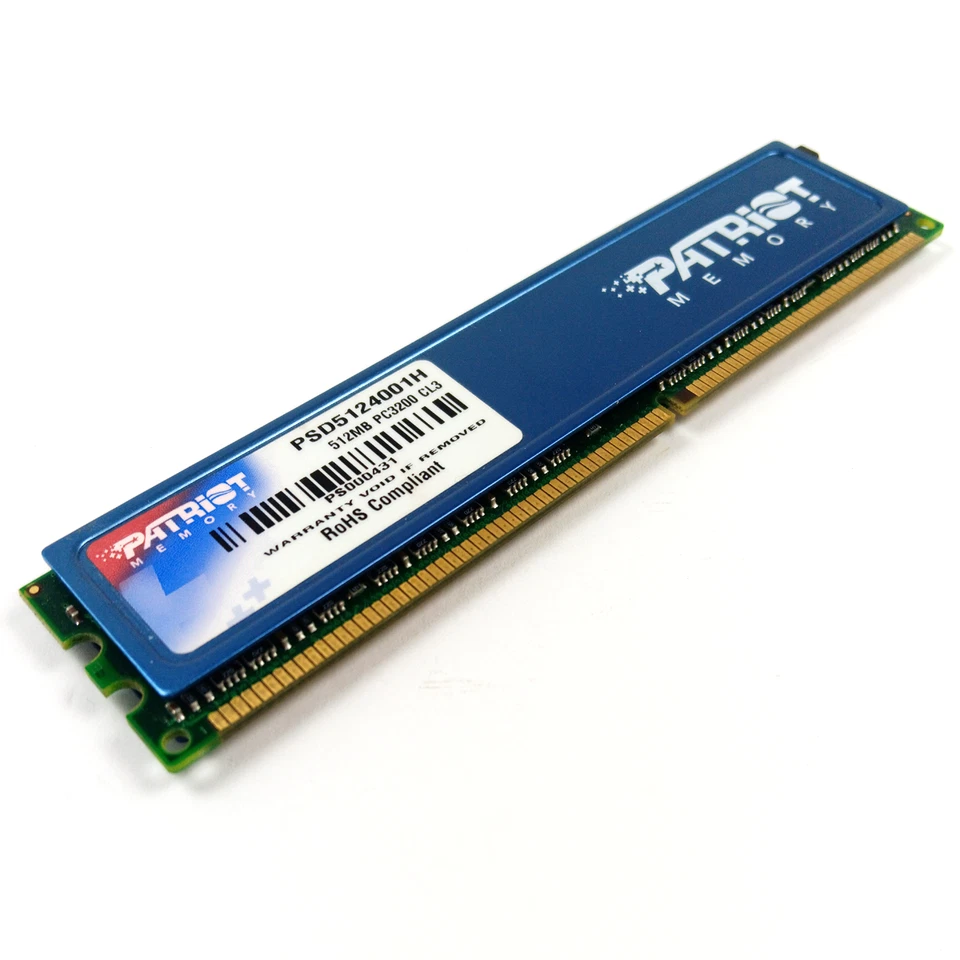 PATRIOT PSD5124001H 512MB PC3200 CL3 DDR1 Desktop Computer PC RAM Memory - Image 2 of 3