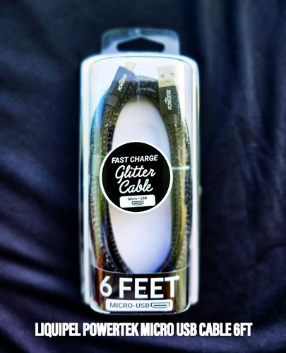 Liquipel Powertek Micro USB Charger Cable for Cell Phones & Electronic Devices, - Picture 1 of 7