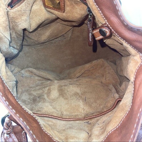 BUTI Italy Handtasche braun Leder mit Schlosstasche - Bild 12 von 12