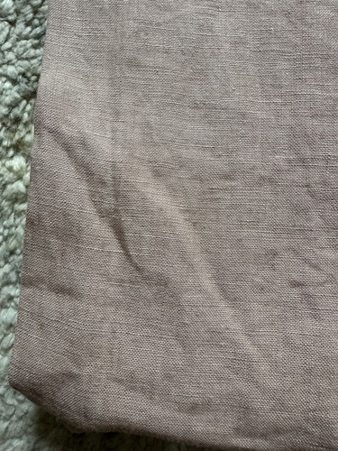 Pottery Barn Belgian Flax Linen 1 Single Drape Soft Lined 50x96” One Peach Blush - Picture 19 of 21
