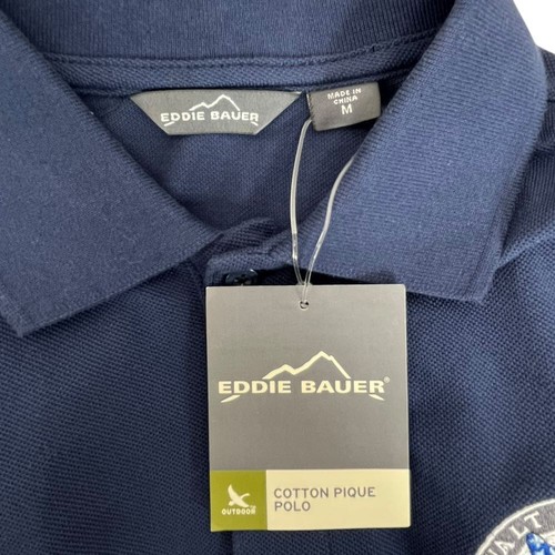 Disney Park Eddie Bauer Unisex Medium Cotton Pique Polo Shirt - Picture 9 of 11