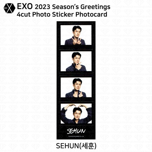EXO 2023 Season's Greetings Photocard 4Cut Photo Postcard Concert Ticket KPOP - Picture 66 of 66