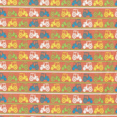 Fabric Freedom Farmyard 100% Cotton Fabric FQ Crafting Quilting Patchwork Coral - Picture 4 of 13