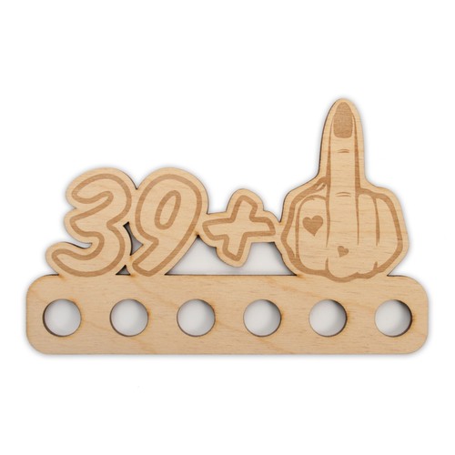 Geldgeschenk „Mittelfinger" zum 16. - 85. Geburtstag aus Holz für Frauen - Bild 49 von 128