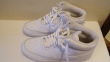 Size 10.5 - Nike Men's Court Vision Mid Triple White Excellent Condition
