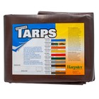 8x10 Brown Super Heavy Duty Waterproof Poly Tarp - ATV Woodpile Roof Cover