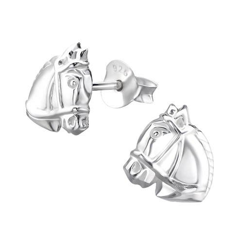 Girls Boys 925 Sterling Silver Stud Earrings SINGLE or PAIR Unicorn Dog Cat Owl - Picture 74 of 84