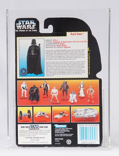 Star Wars Power Of The Force 2 Darth Vader Dave Prowse Autographed CAS Graded 70 - Picture 2 of 3