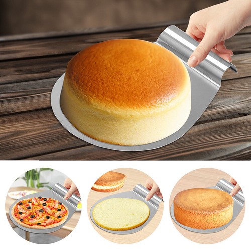 Set torta 4 pezzi supporto per taglio regolabile lamiere per sollevamento torta accessori da forno acciaio inox - Foto 10 di 10