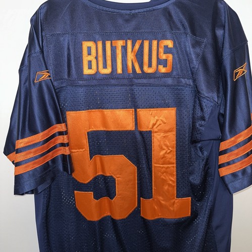 Maglia vintage Bears Onfield Reebok Dick Butkus taglia 54 blu/arancione Chicago Bears - Foto 12 di 16