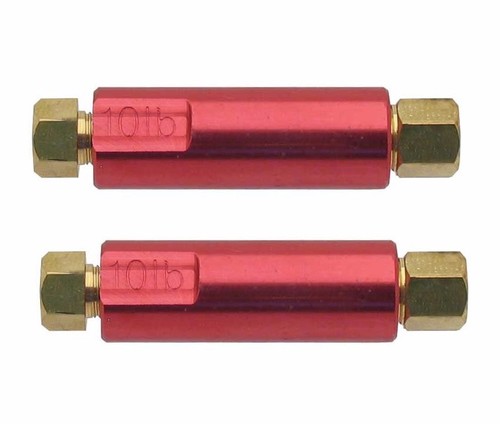 2 10lb Residual Valves For Drum Brakes 3/8-24" Fittings - Picture 1 of 2