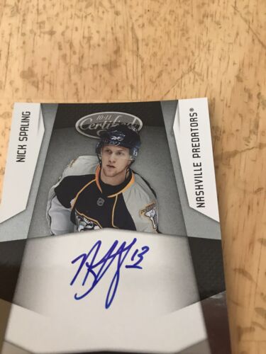 2010-11 CERTIFIED HOCKEY NICK SPALING RC AU 675/1299 - Picture 2 of 4