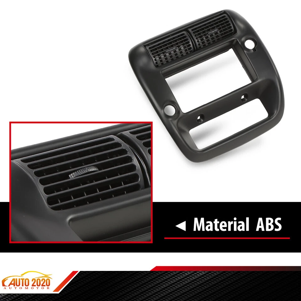 Fit For 97-01 Explorer 97-06 Ranger Center Dashboard Radio Panel Vent Trim Black Foto 4 de 4