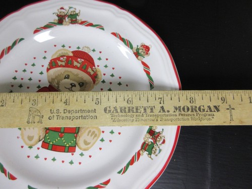 Theodore Bear’s Christmas Dinnerware Set NIB s/4 Tienshan Stoneware Retired - Picture 8 of 9