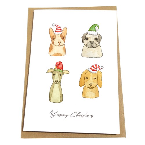 Weihnachtskarten für Tierliebhaber - Hasen Katzen Hunde Kleintiere Vögel & Reptilien - Bild 5 von 9