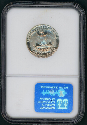 :1961-P S25C WASHINGTON QUARTER PROOF NGC PF69UC RARE R5 TOP POP HIGHEST-GRADES - Picture 2 of 2