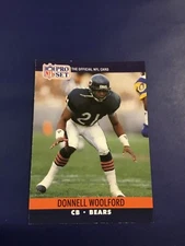 1990 Pro Set # 459 DONNELL WOOLFORD Chicago Bears Pack Fresh ! 