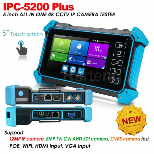 Probador de cámara CCTV RSRTENG 5" IPS 4K IPC POE WIF AHD CVI TVI SDI prueba HDMI - Imagen 12 de 15