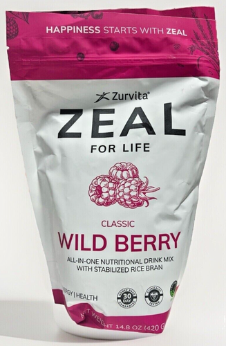 ZinZino - Zurvita Zeal for Life CLASSIC WILD BERRY Energy Drink (14.8oz) 07/26!