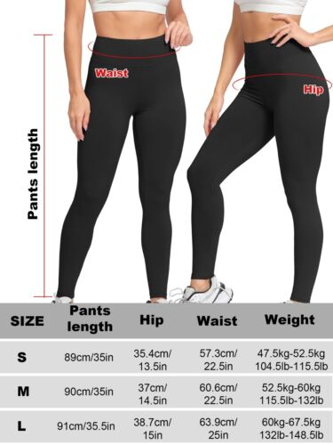 Womens High Waisted Soft Stretch Long Workout Yoga Pants Leggings Fitness Sports - Picture 60 of 60