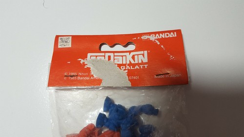 Vintage 1984 Bandai Godaikin Gummi Keshi Roboter Figuren versiegelte Tasche - Bild 2 von 4