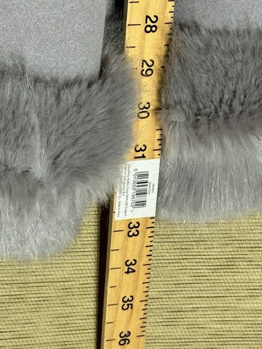 John Lewis Jacket Womens One Size Grey Hooded Faux Fur Edging. - Picture 7 of 10