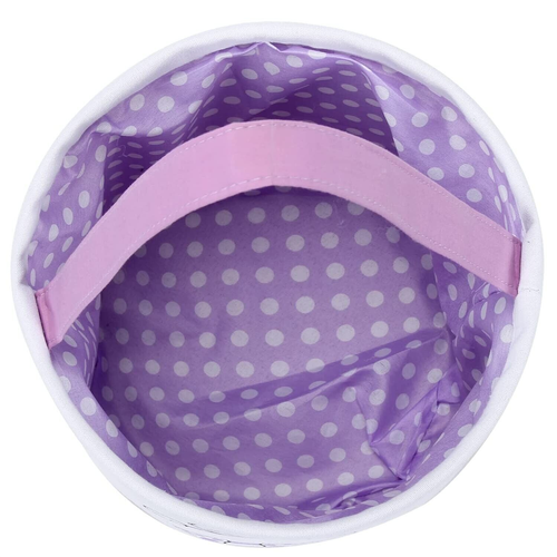 Easter Basket 2 NEW Canvas Totes Egg Hunt Kids Candy Gift Basket Blue White - Picture 6 of 7