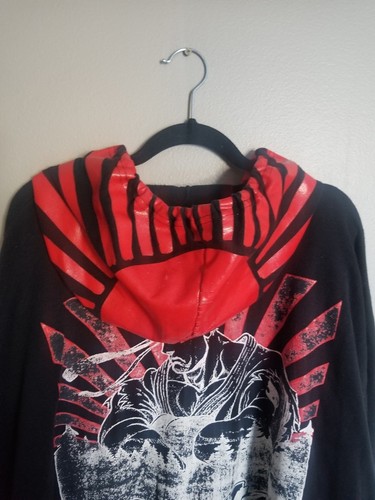 Capcom Street Fighter hoodie hooded sweatshirt 4XL black red - Picture 5 of 8