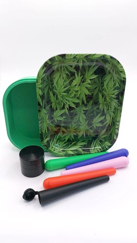 Rolling Tray Set Cannabis Tablett + Grinder + 6 x Joint Hülle - Bild 4 von 4