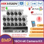 Hikvision 16CH 4K AcuSense CCTV System 8MP ColorVu+IR Hybrid Light Camera Audio