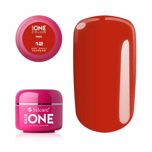 Base One Gel UV Red 5 g SILCARE - Colori Ricostruzione Unghie Nail - Picture 10 of 18