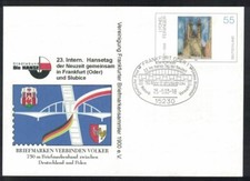 Pr.-Ganzsache 23. Intern. Hansetag der Neuzeit 2018, Frankfurt a. Oder - Slubice