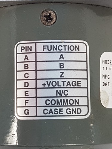 Dynapar HR52510000000 Incremental Encoder - 3/8" SFT FLG MT 5-26V End MT - Used - Picture 9 of 10