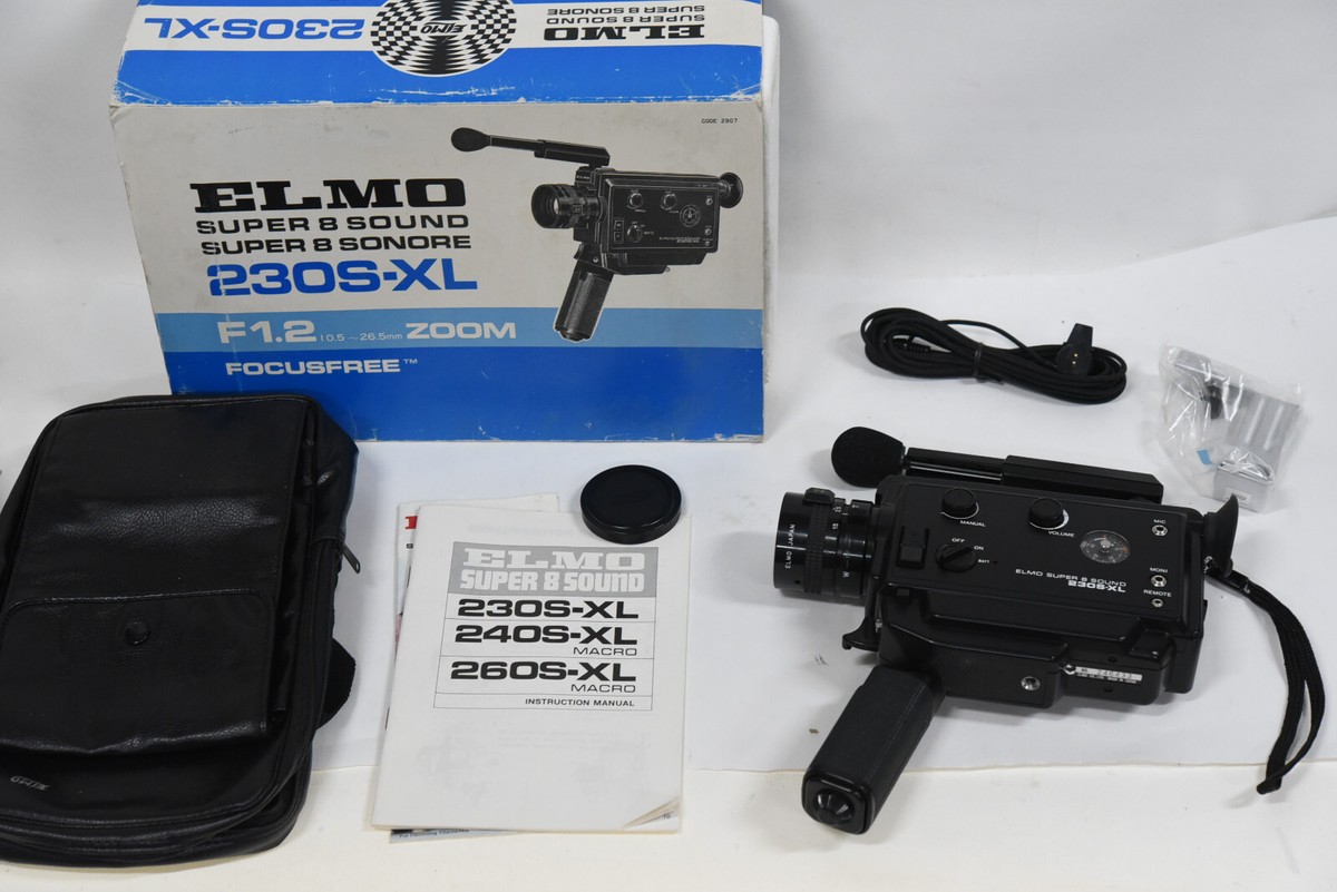 Elmo Super 8 Sound 230S-XL Super 8 Movie Film Camera - Vintage