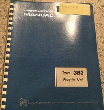 Tektronic Type 3B3 Plug-in Unit Instruction Manual 1967, clean book