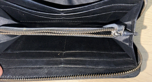 BOTTEGA VENETA SCHWARZE GELDBÖRSE AUS GEFLOCHTENEM LEDER MIT UMLAUFENDEM REISSVERSCHLUSS HERGESTELLT IN ITALIEN - Bild 11 von 14