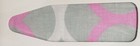 Padded Ironing Board Cover & Pad (for 54" boards) PINK, GREY & WHITE DESIGN,Homz