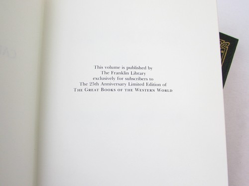 Canterbury Tales Chaucer (2-Vol Set) Franklin Library Great Books 1983 Leather - Picture 8 of 9