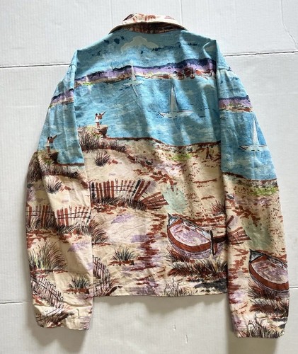 Giacca da donna vintage stile vita arte da indossare taglia L spiaggia costa nonna boho - Foto 3 di 14