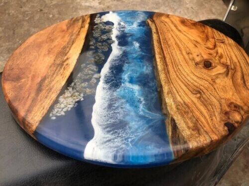 18" Epoxy Resin Sofa Side Table Top / Epoxy Table Top / Living Room Decors - Picture 1 of 7