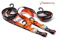 Premium KTM Soft Tie Down Set with Hooks (2 Pack), U6910046, Features Coated Ste